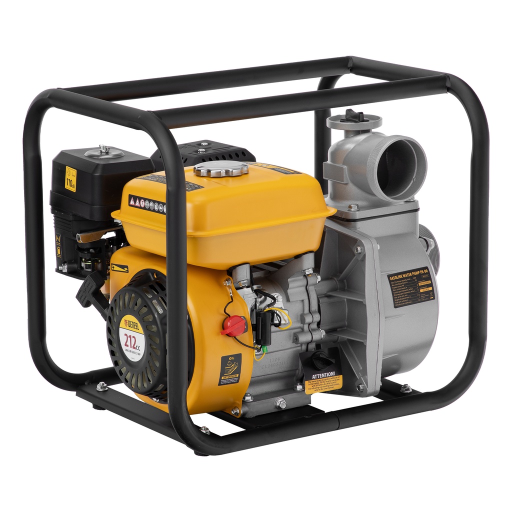 Gasoline clean water pump PX-80, 7 HP, 3", 1000 L/min, suction 8 m,discharge 30 m// Denzel 8899202