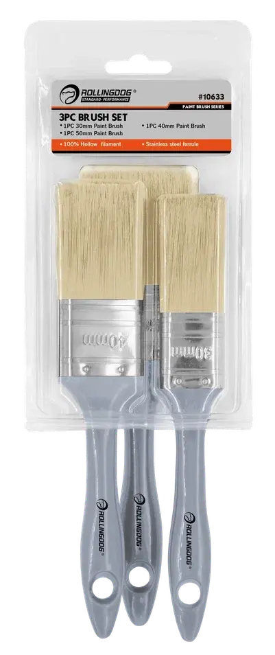 RollingDog Standard Paint Brush Set, 3pcs