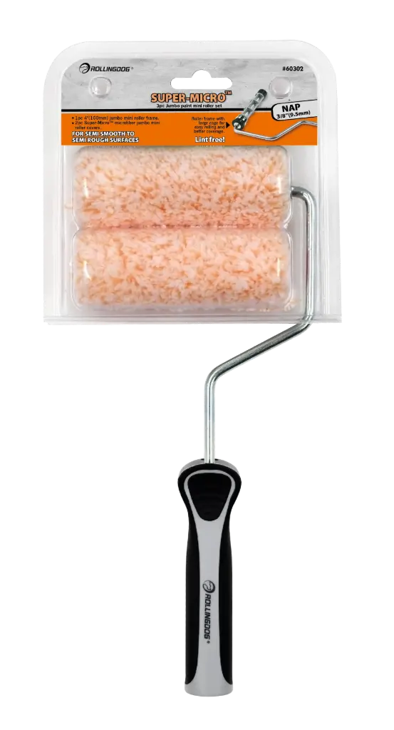 Набор мини‑валиков RollingDog Jumbo Paint Mini 100 мм (4″), 3 шт.