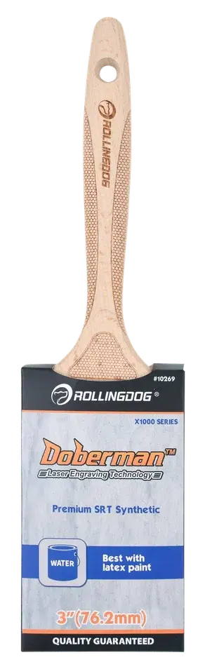 Laser engraved handle Paint Brush 3" Art. 10269