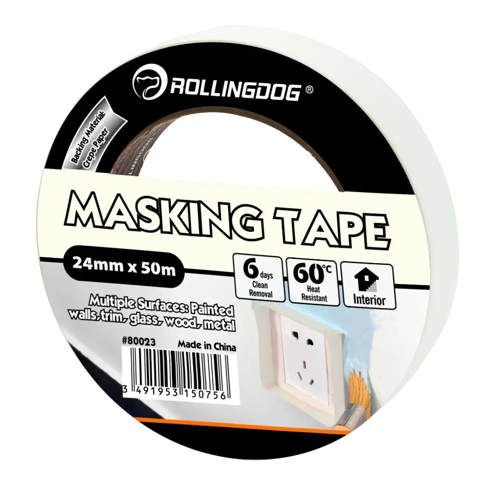 Rolling Dog Masking Tape (24mm × 50m) / Малярная лента (24 мм × 50 м), Art. 80023