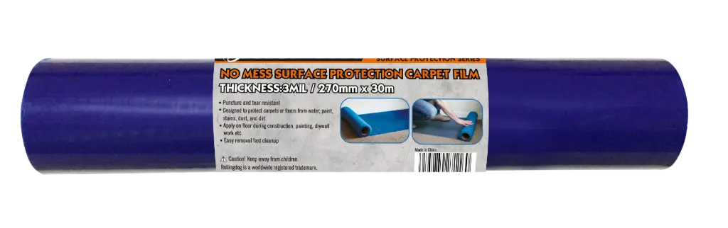 RollingDog No Mess Surface Protection Carpet Film 270 mm × 30 m