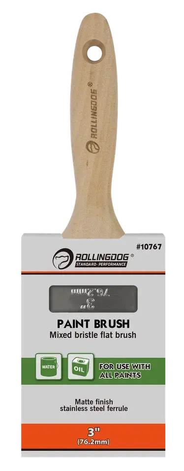 Rolling Dog Paint Brush 3" / Плоская кисть 3", Art. 10767