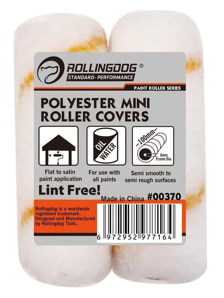 Rolling Dog Polyester Roller Covers 4"(2PC) / Валик из полиэстера (2 шт.) 4", Art. 00370