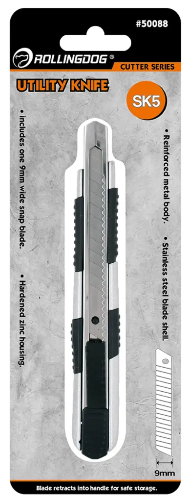 RollingDog Snap-Off Blade Utility Knife 9 mm