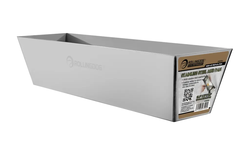 Лоток для шпаклёвки RollingDog из нержавеющей стали 395 × 108 × 90 мм
