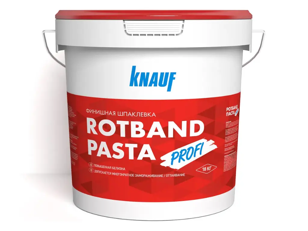Knauf Rotband Paste Profi Finish putty, 18 kg / Шпаклёвка Knauf Rotband Paste Profi, 18 кг — 651674