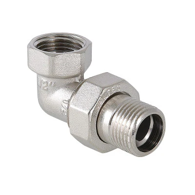 VALTEC Threaded Fitting: 3 Piece Elbow with Coupling Nut 1/2" Art. VTr.098.N.0004