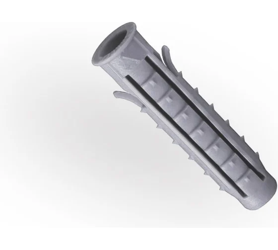 Дюбель универс, трехраспор, с борт, полипропилен 6x52 (150 шт), пакет /Universal three-point dowel with side, polypropylene 6x52 (150 pcs)