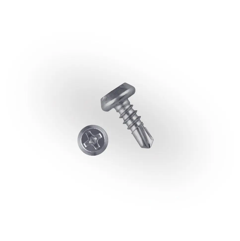 Саморез "клоп " со сверлом цинк 3,5х9,5 (1000 шт) / Self-tapping screw "bug" witha drill zinc 3,5х9,5 (1000 pcs)