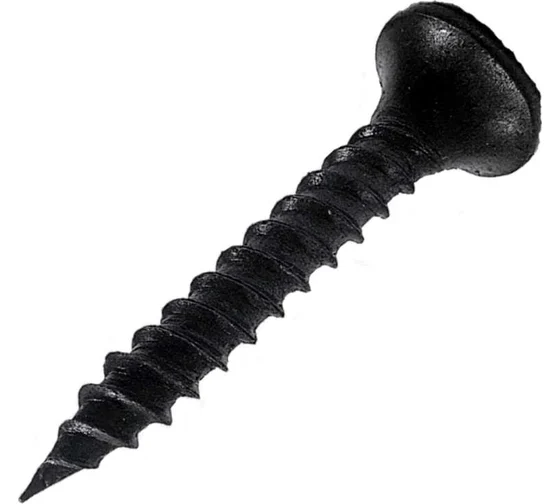 Саморез по металлу усиленный, черный (ГМ) 3,5х35 (200 шт) "Русский Саморез" /Self-tapping screw for metal reinforced black 3,5х35 (200 pcs) "Russian S