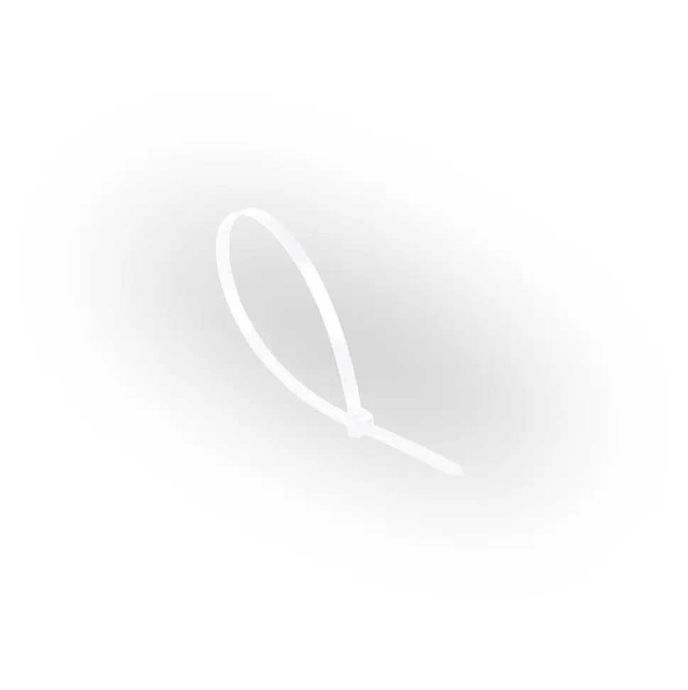 Стяжка кабельная нейлон белая 5х200 (100 шт) / Cable tie nylon white 5х200 (100pcs)