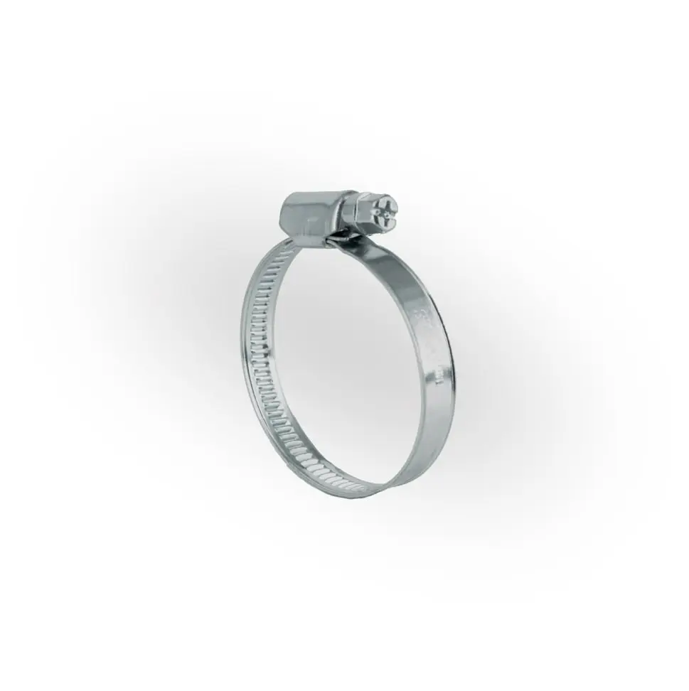 Хомут червячный 9мм, 16-27мм цинк (10 шт) / Worm clamp 9mm, 16-27mm zinc(10 pcs)