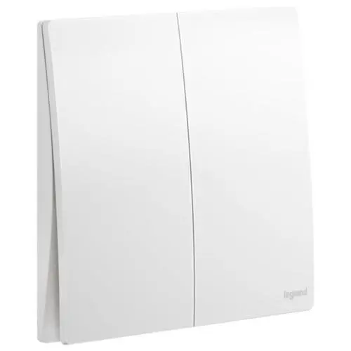 Legrand Mallia Senses White 1G 2W Switch 16AX