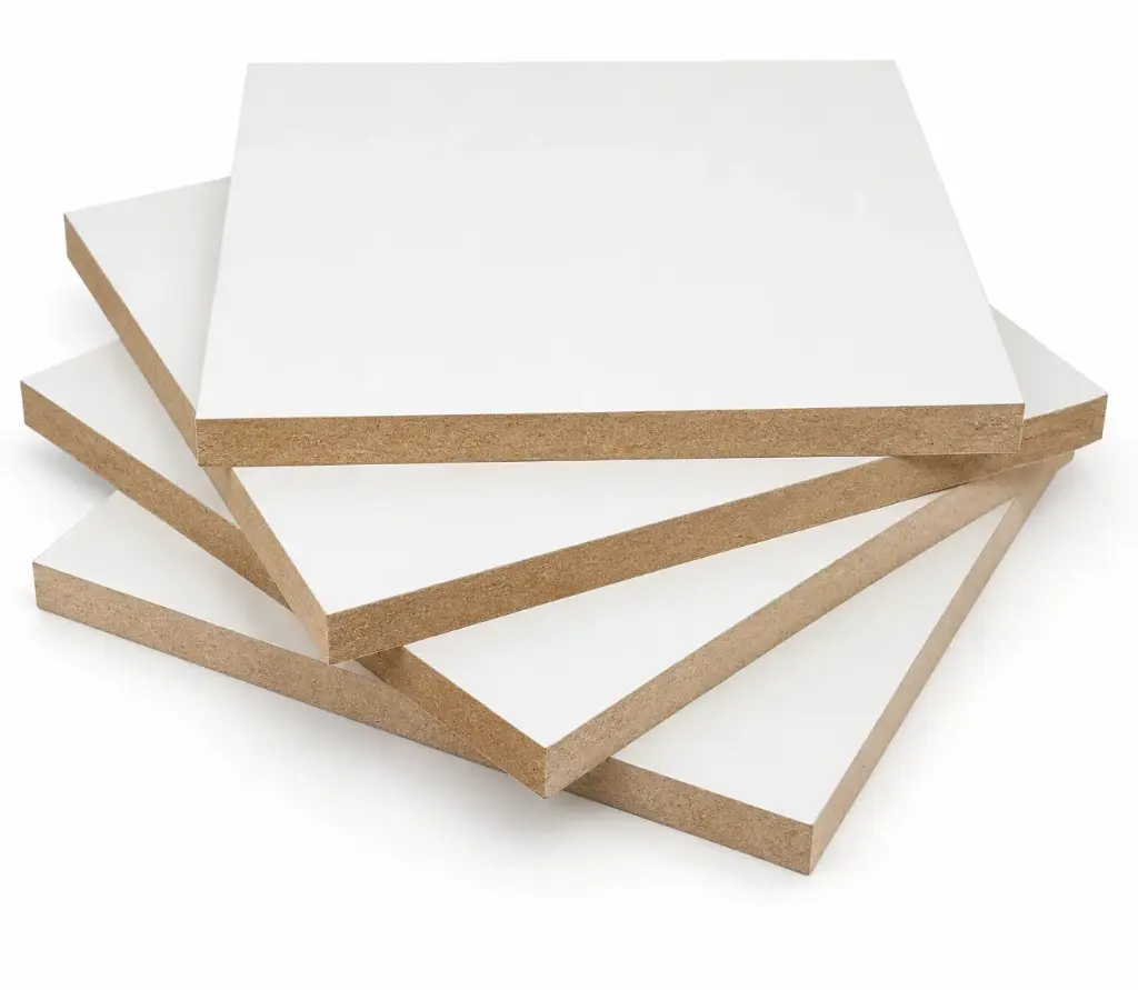Panel Plus MDF Board, White Melamine, Double-Sided, 12 × 1220 × 2440 mm