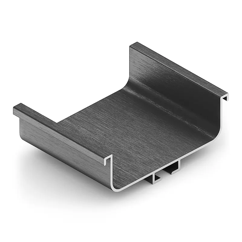 Gola U Shape Horizontal Black / Профиль Gola U‑образный горизонтальный (чёрный) — HKAFRHG-1357