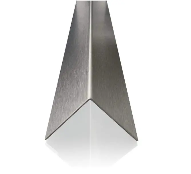 Steel L-Angle 100×50 mm, Brushed Finish