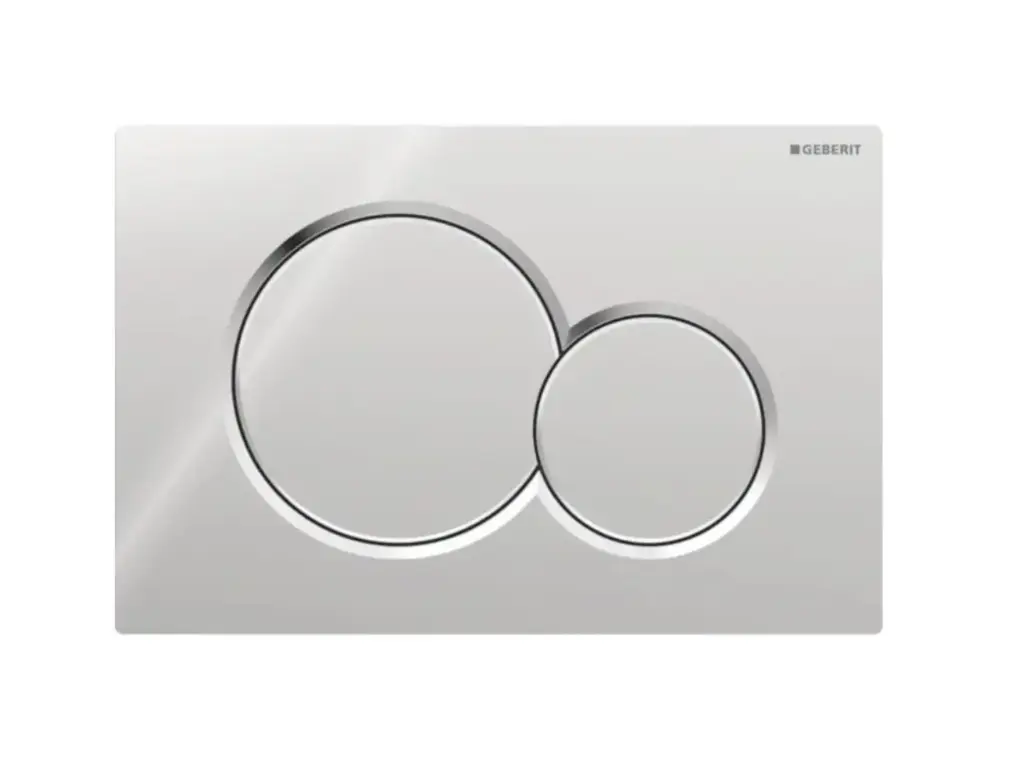 Geberit Sigma01 Dual Flush Flush Plate, Bright Chrome