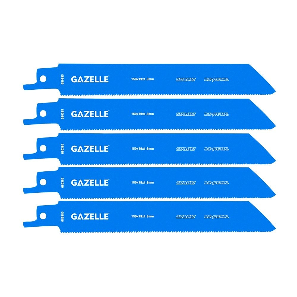 Полотно для сабельной пилы Gazelle G80385 150 × 19 × 1.3 мм, 5 шт.