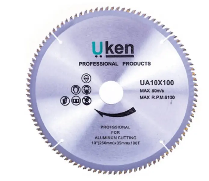 Диск пильный по алюминию UKEN 250 × 35 мм, 100T