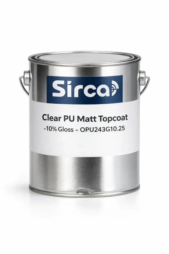 Sirca Clear PU Matt Topcoat-10% Gloss