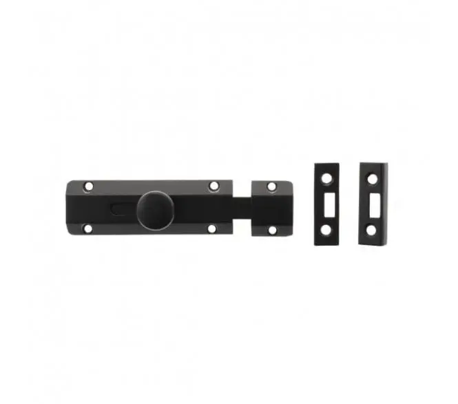 Ultimate SS304 Door Bolt 19 × 200 mm, Matt Black