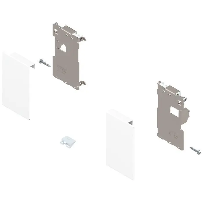 Blum LEGRABOX Front Fixing Bracket Inner M, Silk White