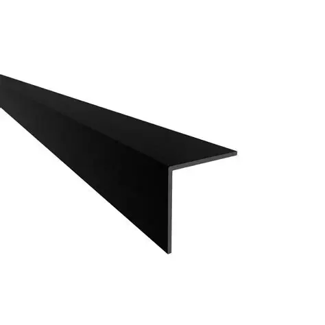 Metal L-Profile 15 × 15 × 3000 mm, Black