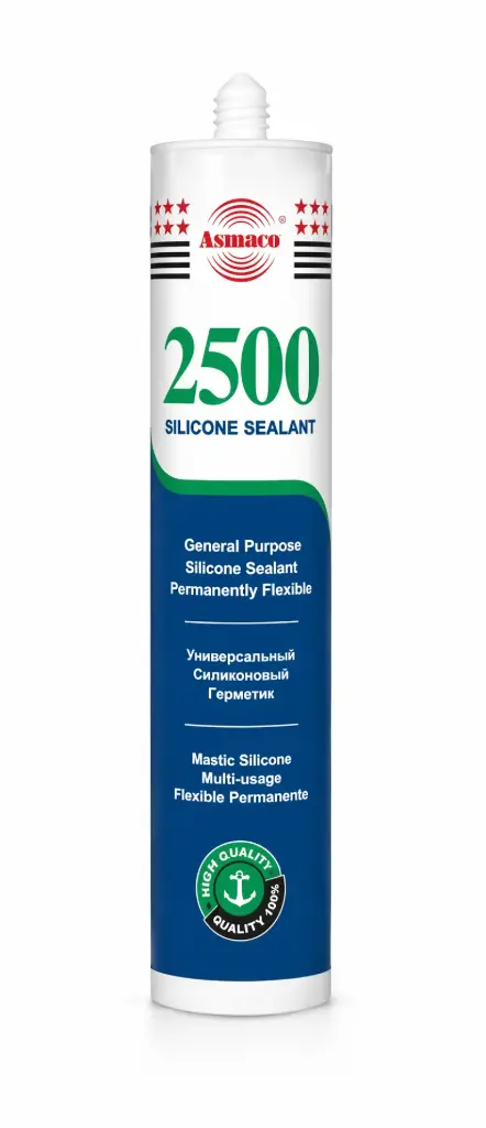 Силиконовый герметик Asmaco G-2500 280 мл, прозрачный