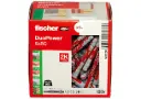 Fisher DuoPower 6 × 50 Plastic Dowel, 100 pcs