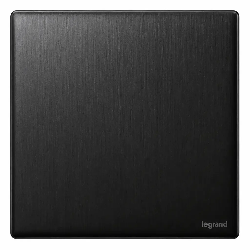 Legrand Mallia Senses 1G 1W Switch 16A, Brushed Black