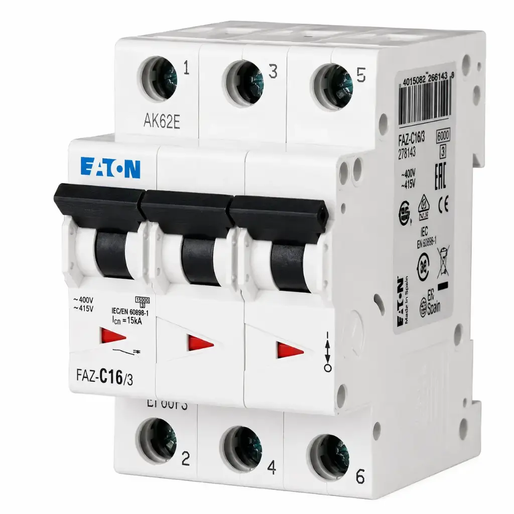 Eaton MCB 20A 3P 6kA