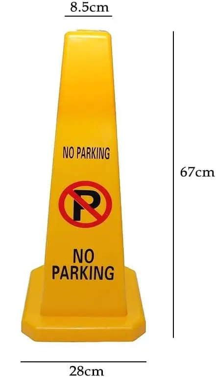 Складной напольный знак YU WELL «No Parking» 670 × 280 × 85 мм (2 шт. в упаковке)