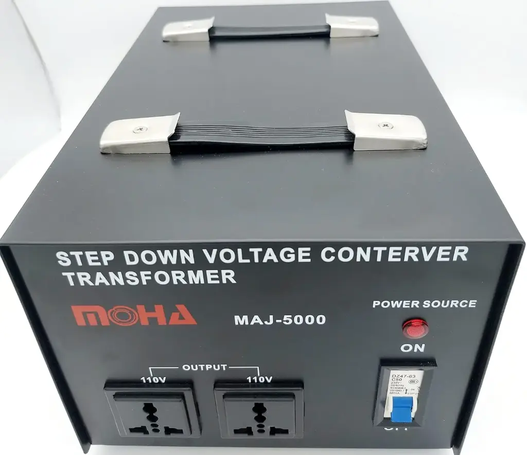 MOHA 5000W Maximum Voltage Converter Transformer, 220V → 110V