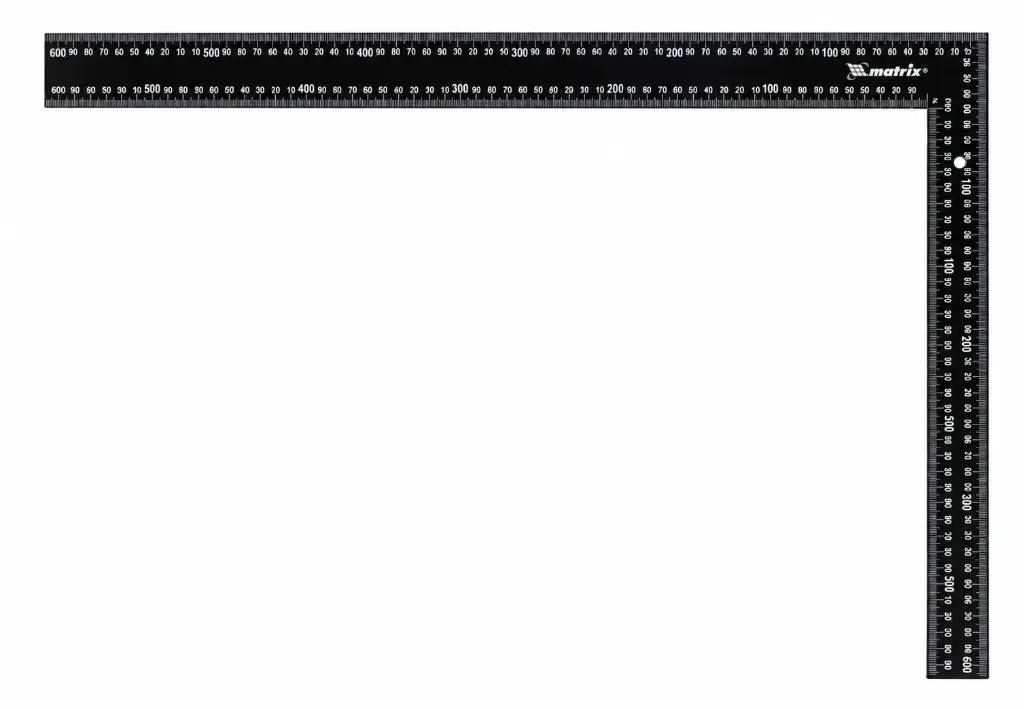 MTX Metal Square Ruler, 600 mm