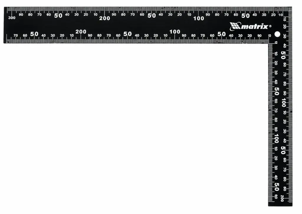 MTX Metal Square Ruler, 300 mm