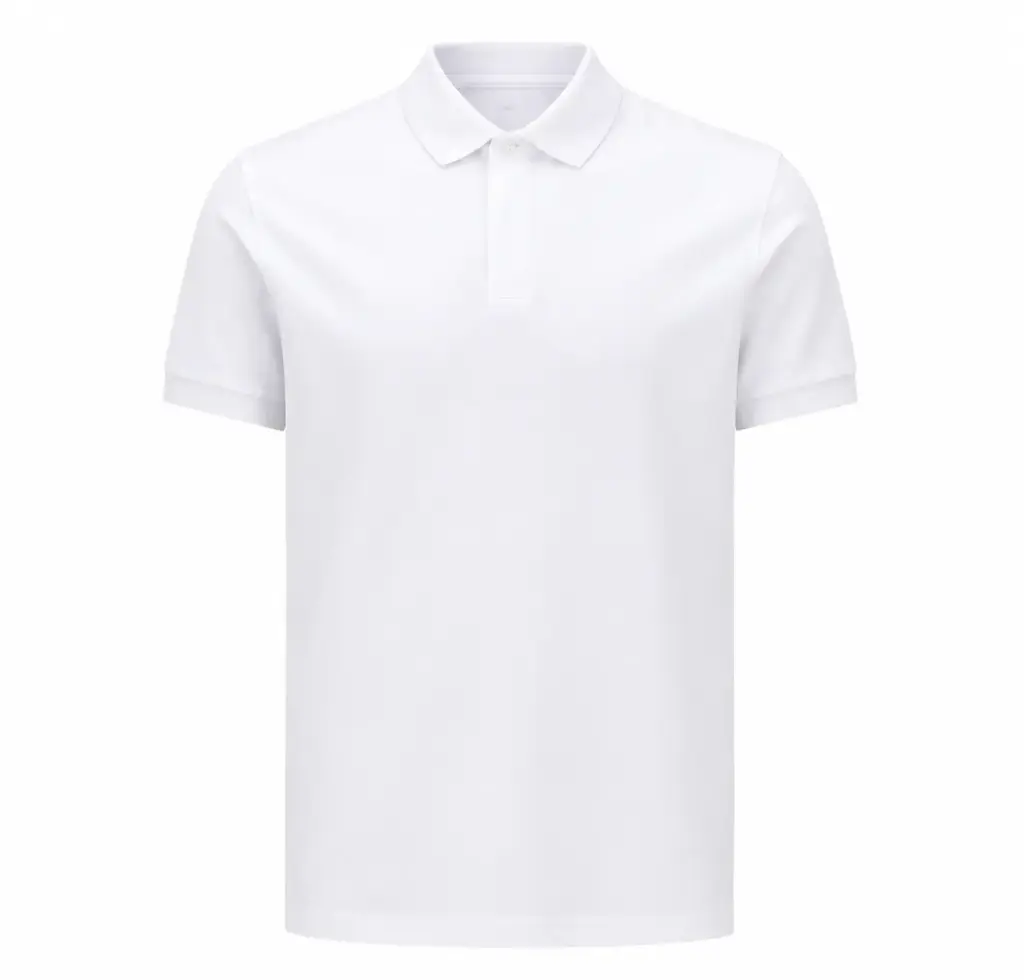 Next Level Polo Shirt S/S, White, Size M, 100% Recycled Polyester