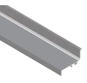 CODE Horizontal L-Shape Gola Profile, Champagne, Per Meter 