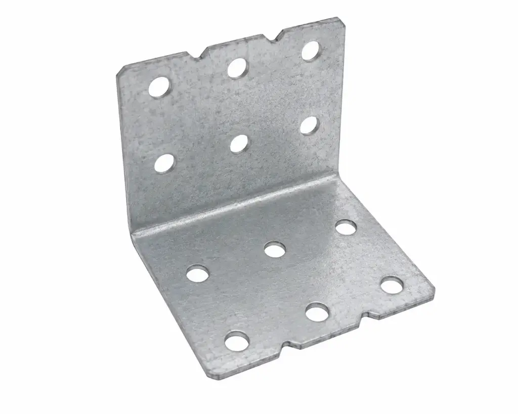Г-образный оцинкованный уголок, 100 × 100 × 50 × 2 мм, 1шт.