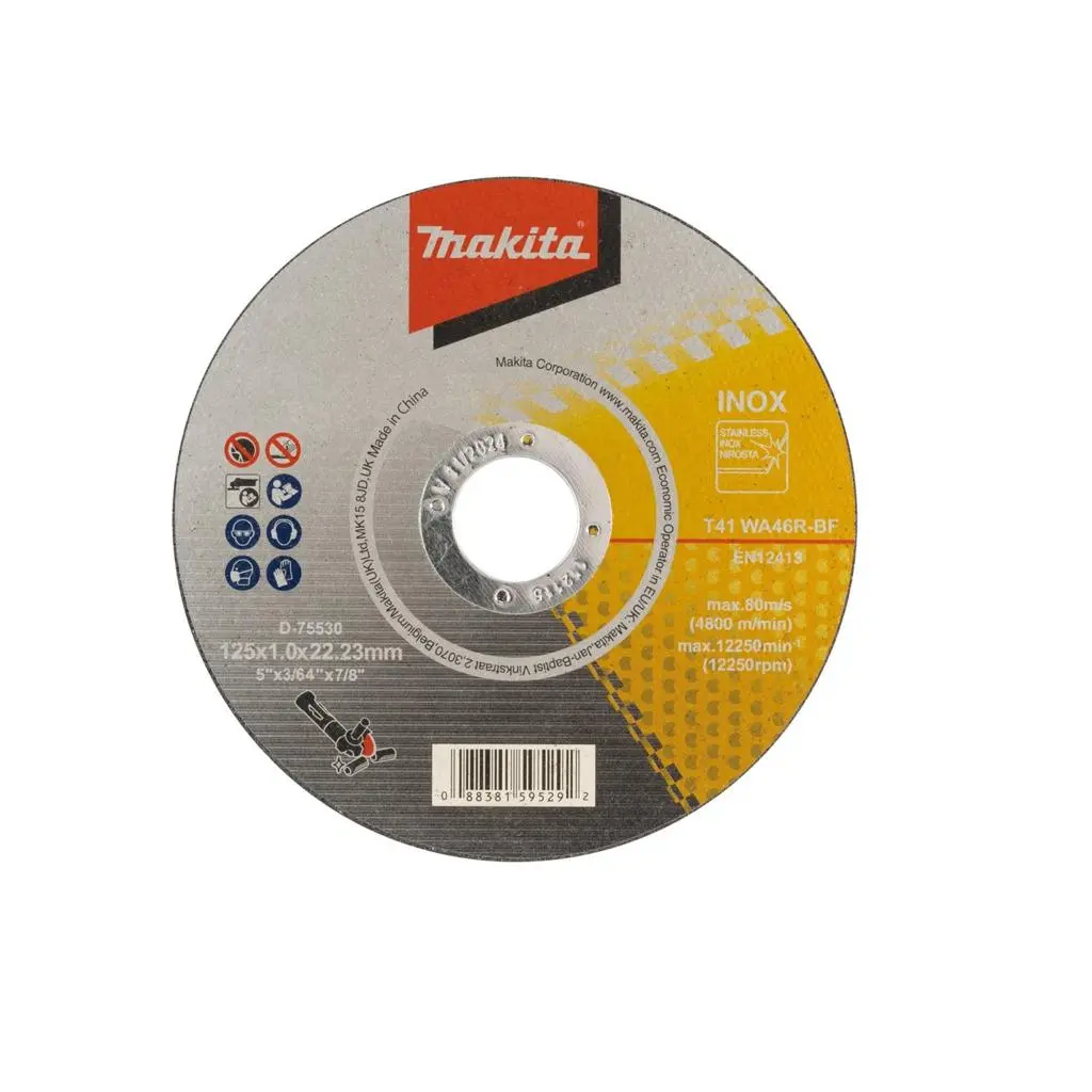Отрезной диск по нержавеющей стали Makita 125 × 1,0 × 22,2 мм