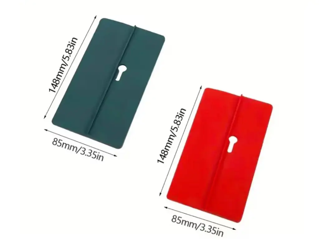 Plastic Drywall Support Tools, pack of 4 for Ceiling and Wall Installation, 148mm x 85mm, Red and Blue