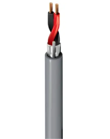 BELCAB Control Cable  2 Core, 18AWG Stranded, BC, PP/PVC, Foil Shielded, Security and Commercial Audio Cable (Roll of 305 m) - B1013