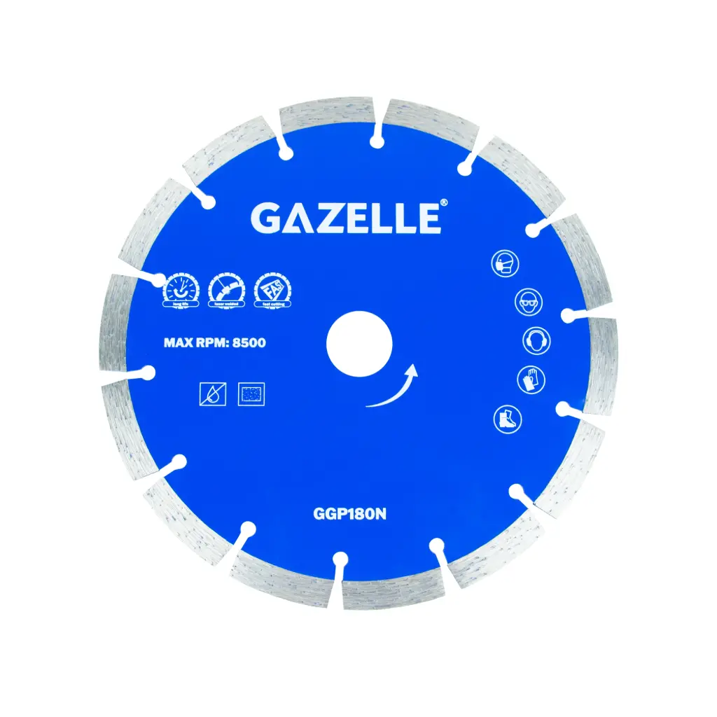 GAZELLE 7 In. Diamond Saw Blade (180mm) for Concrete Cutting