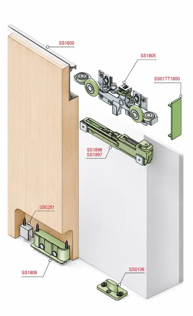 BLUM Serie 1800 ALU Lower Profile (Per Meter)