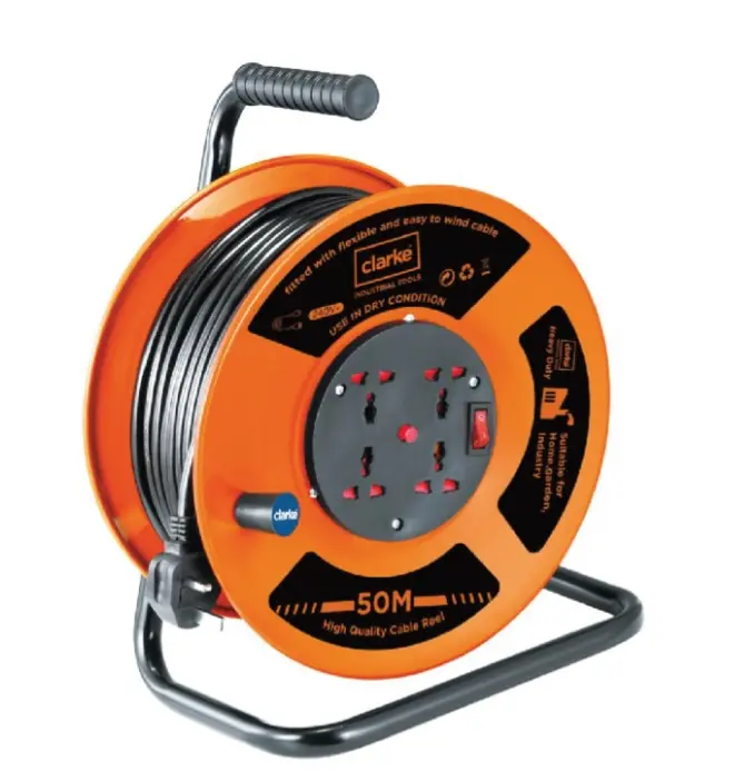 CLARKE Extension Reel 30 m Metal Body 16A