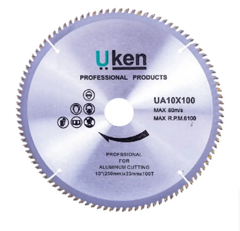 Диск пильный по алюминию Uken UA 250 мм (10"), 100 зубьев