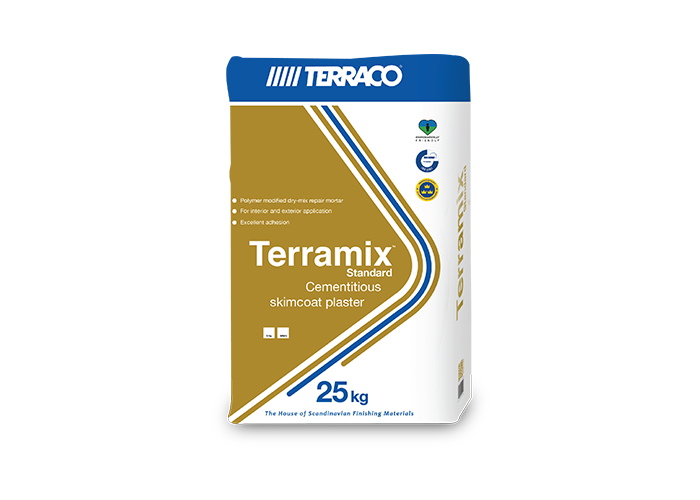 Полимерцементный ремонтный состав TERRACO Terramix Standard SP 25 кг, белый