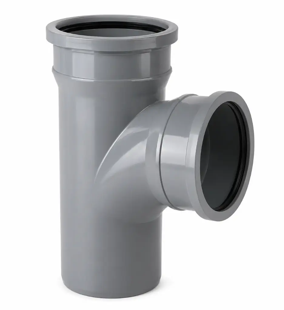 Cosmoplast UPVC Push Type Tee 100 mm, Grey