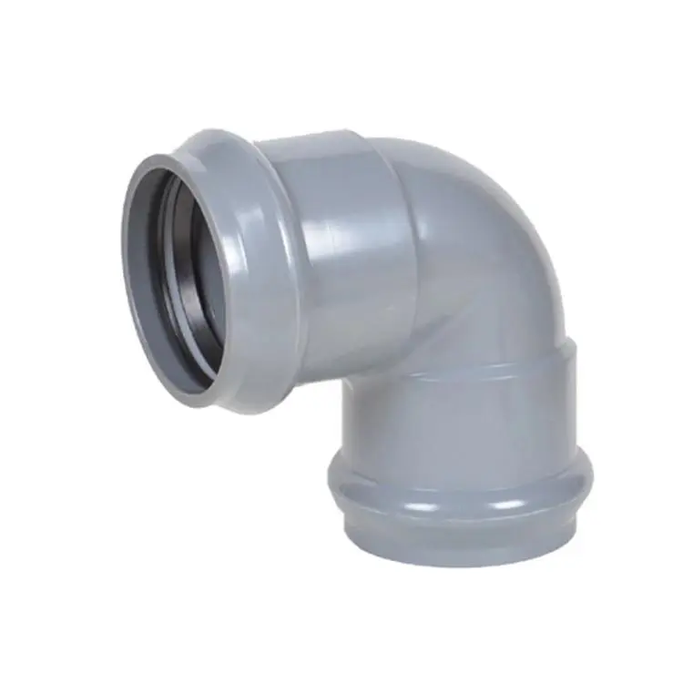Cosmoplast UPVC 90° Push Type Elbow 100 mm, Grey