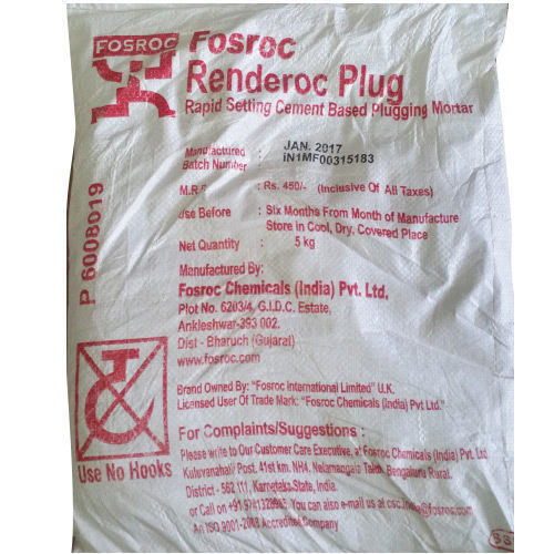 Fosroc Renderoc Plug Rapid-Setting Water-Stopping Mortar 16 kg